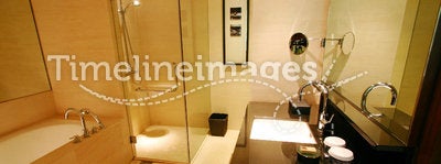 Bathroom of new luxury resort hotel