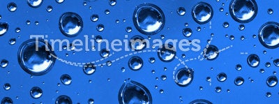 Close up of water drops