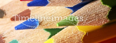 Color pencils macro