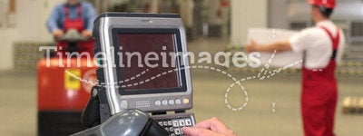 working with control panel in warehouse - close