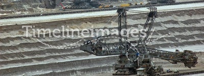 Open coast coal mine excavators