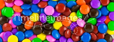 Candy. Many colourful halloween candy filling background