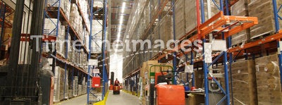 Inside of  factory warehouse