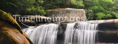 Milky Blue Ridge Waterfall Nature Landscape