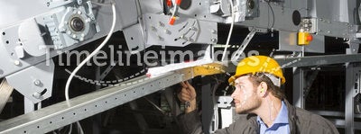 Maintenance engineer at work