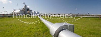 Pipeline and storage tanks