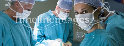 Surgeons Getting Ready To Operating On A Patient