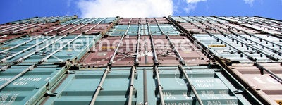 Container and sky