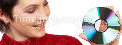 Woman And CD