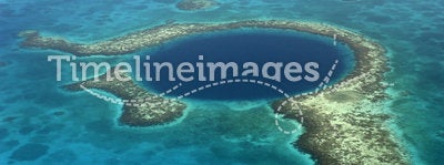 Blue Hole, Belize (aerial)