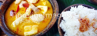 Balinese seafood curry ethnic food