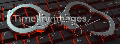 Internet crime illustration
