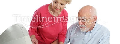 Senior Couple On Computer