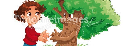 Boy and tree