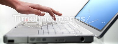 Woman and laptop