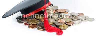 Education fund -- Graduation cap & coins