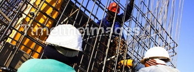 Three construction worker