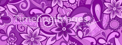 Purple Funky Pucci Seamless Repeat Pattern