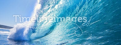 Powerful Crashing Surfing Wave