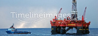 Anchor handling operation in the North Sea