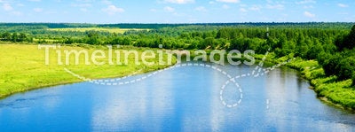 River and summer nature