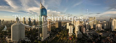 Jakarta City Skyline