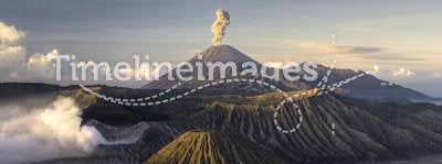 Mount Bromo volcano eruption