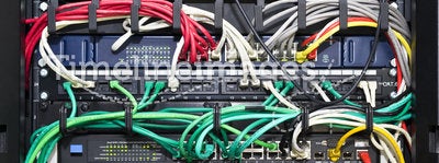 Network server cable management