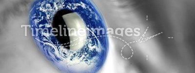 Earth in eye