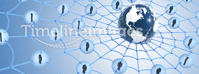 Global social network concept