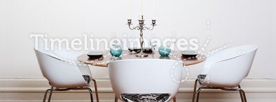 Modern dining room - round table